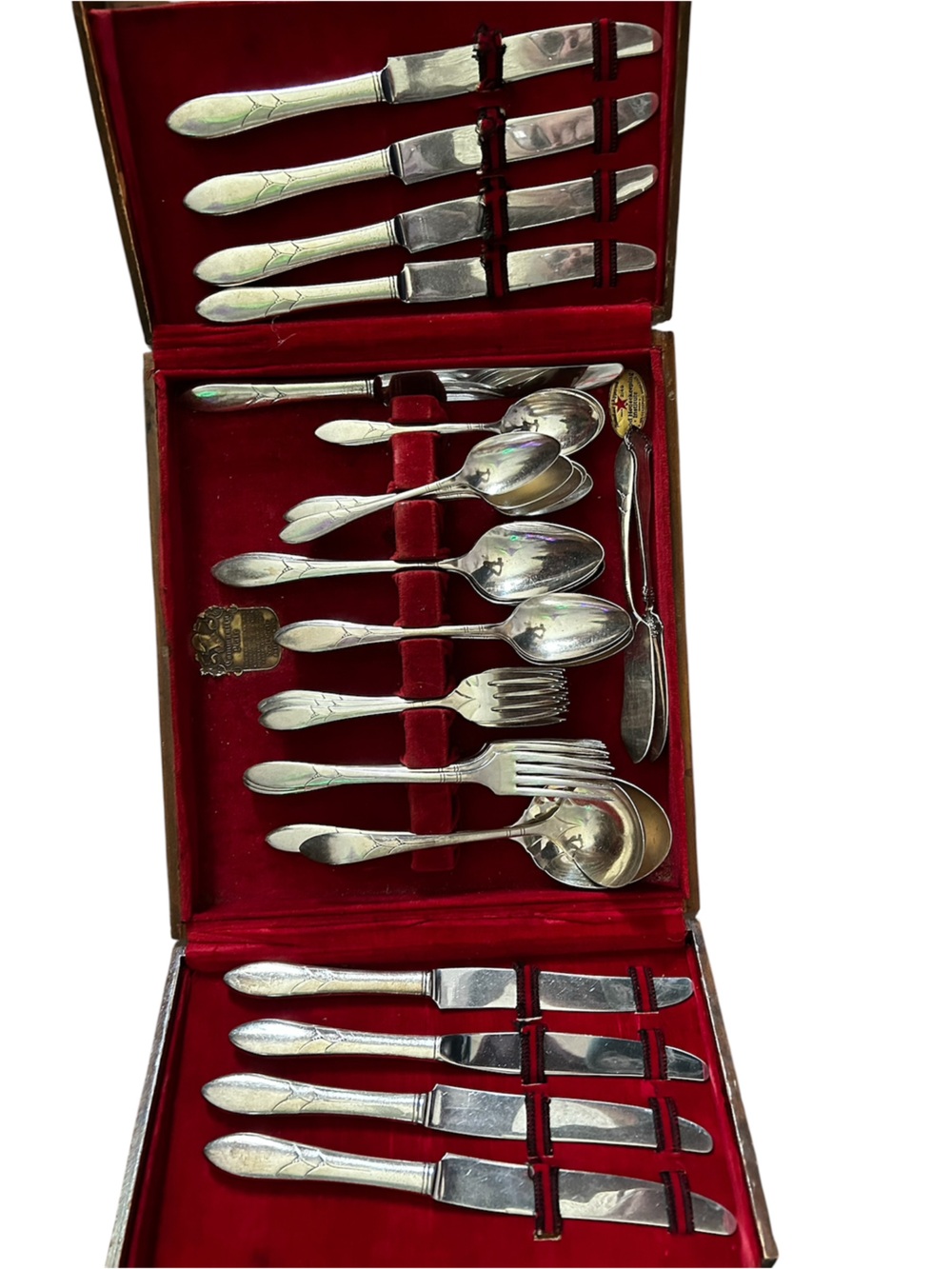 Vintage 50 pc Oneida Community Stainless Flatware set. Pattern-Lady Hamilton